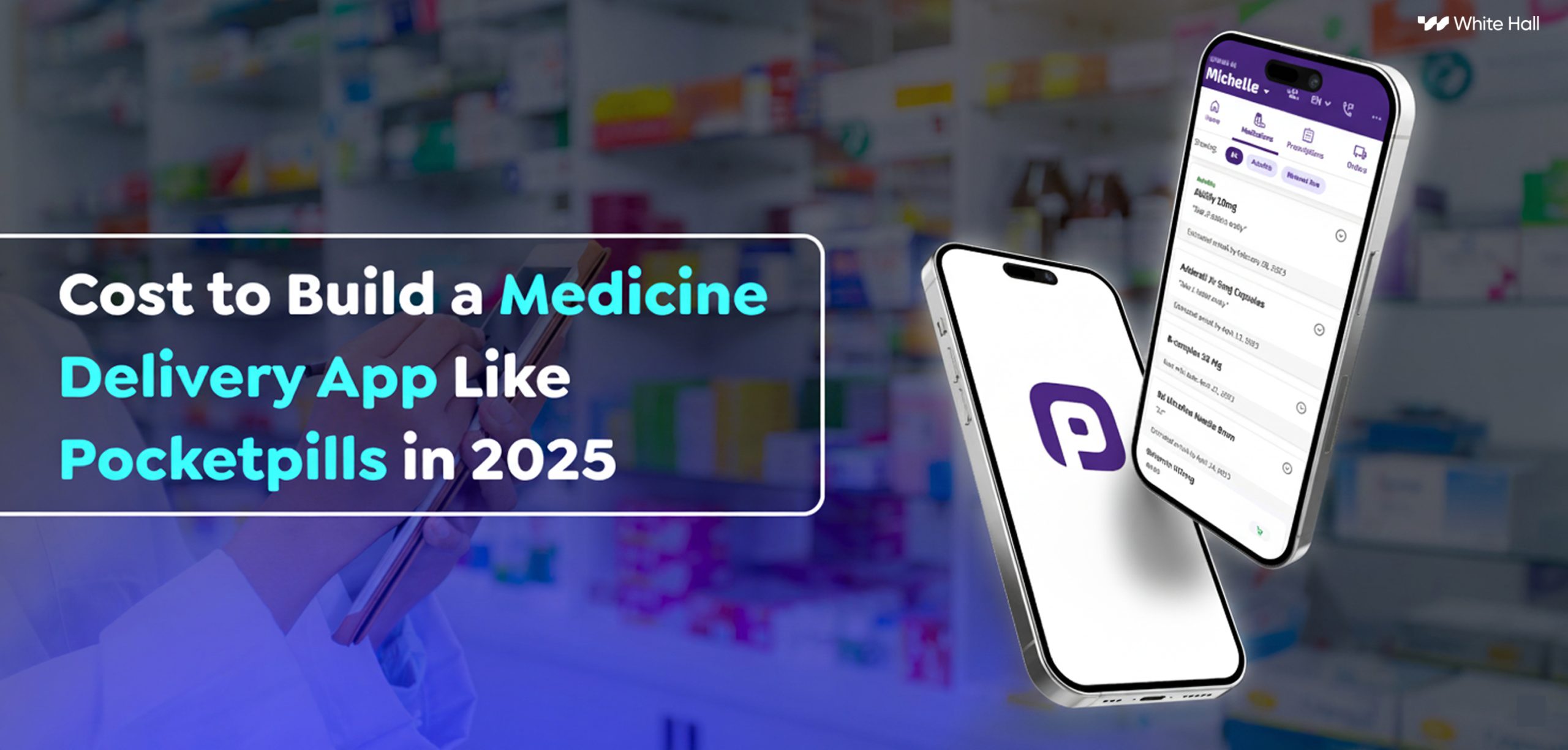 medicine delivery app development banner